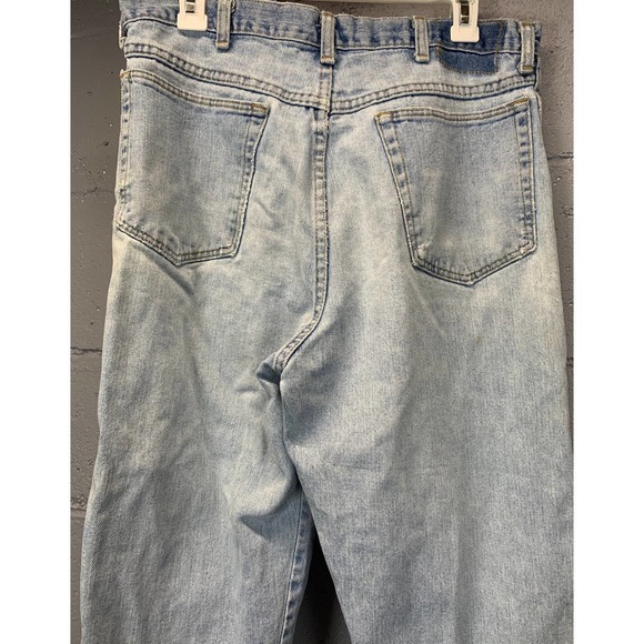 60s Faded Wrangler Jeans Patched Distressed Short Length High Waist Well Worn B1 - Picture 7 of 10